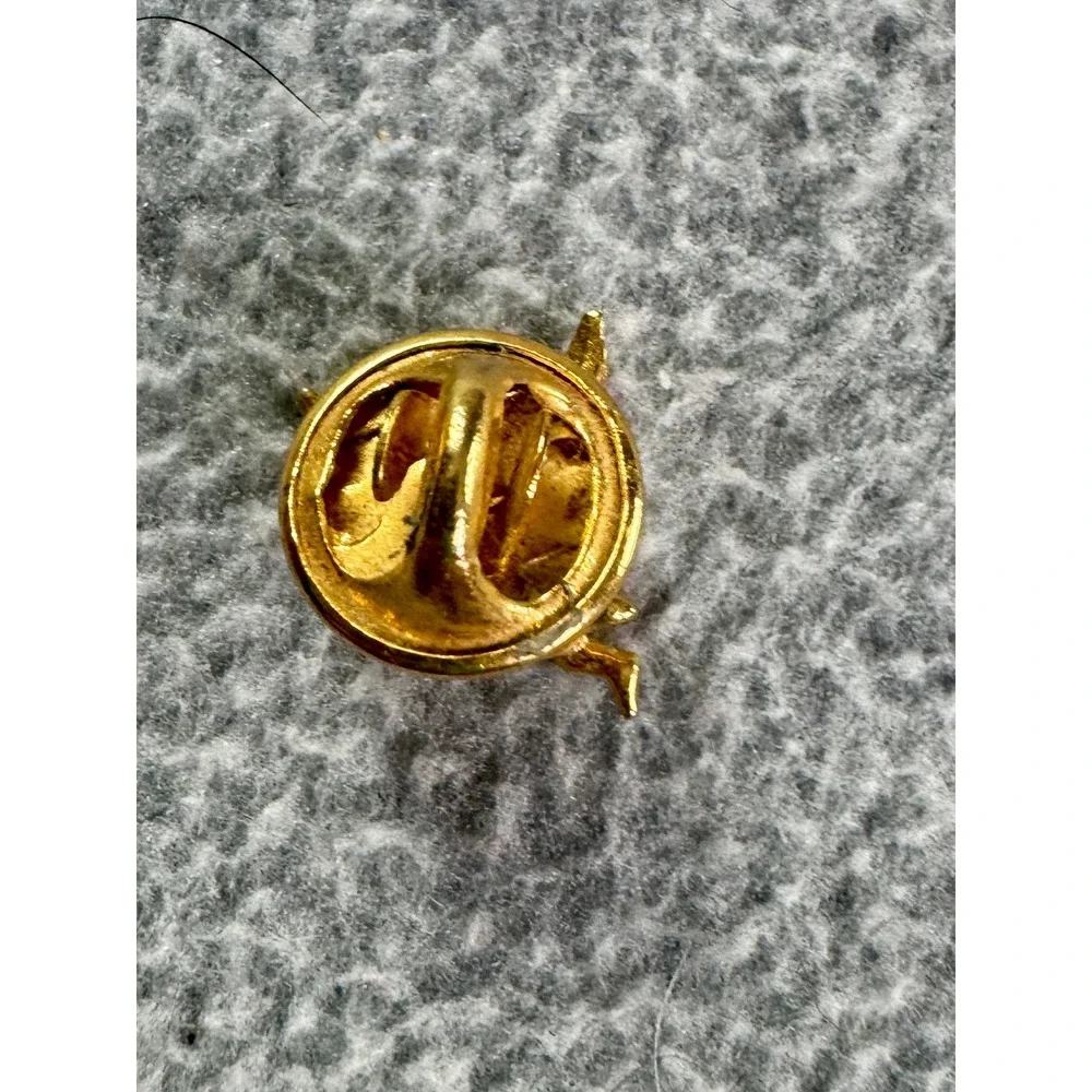 Vintage Gold Tone Angel Cherub Lapel Pin 1990s‎